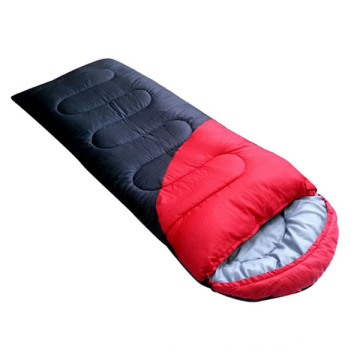 -5-15 Degree Flanne Couple Hollow Cotton Sleeping Bag -Red&Black